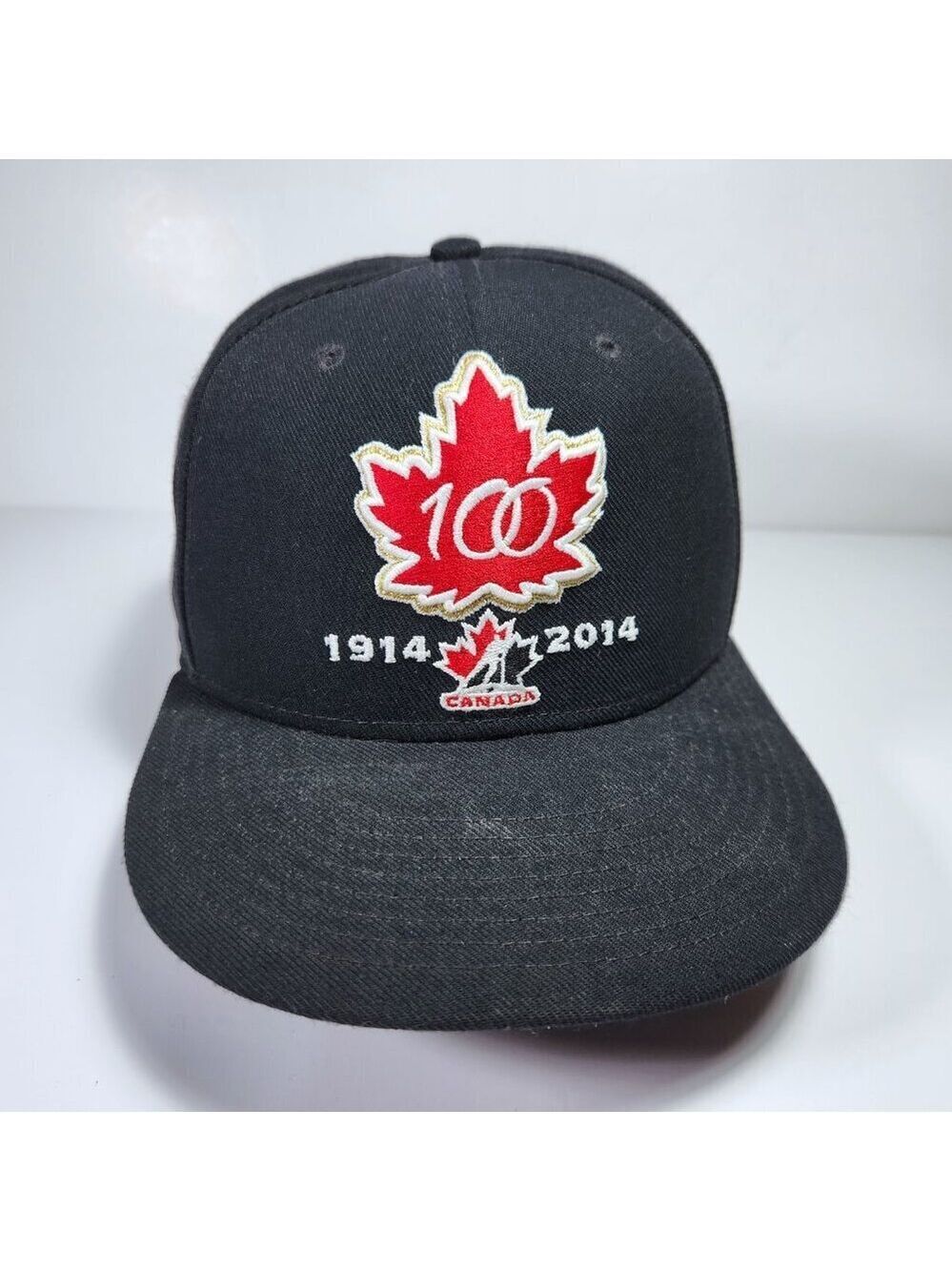 Nike Hockey Canada 100 Year Anniversary Snapback Hat Black Adjustable Cap
